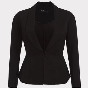Torrid Studio Luxe Ponte Peplum Blazer size 4